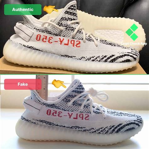 adidas yeezy 350 v2 zebra real vs fake